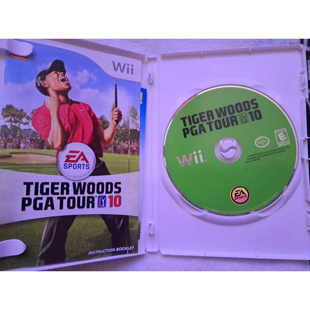 Tiger Woods PGA Tour 10 Nintendo Wii Game CIB with Manual EA Sports Golf